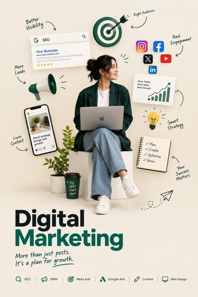SEO, SMM, content marketing, and search engine marketing strategies for online business growth